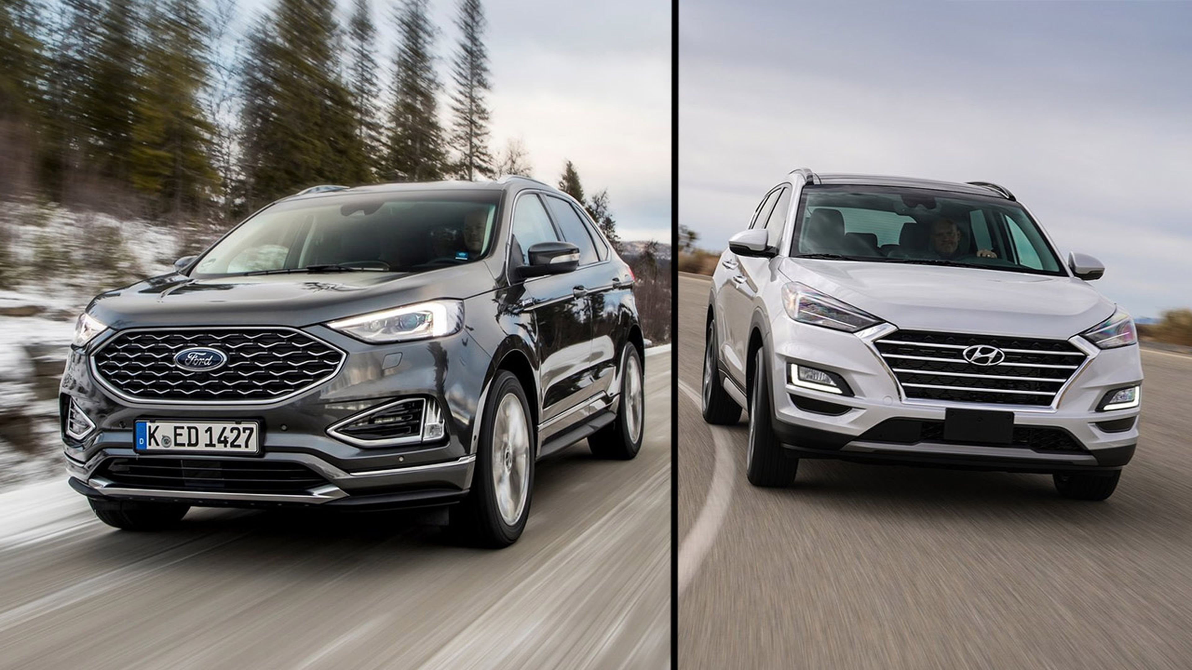 Hyundai Tucson o Ford Edge, ¿cuál comprar?